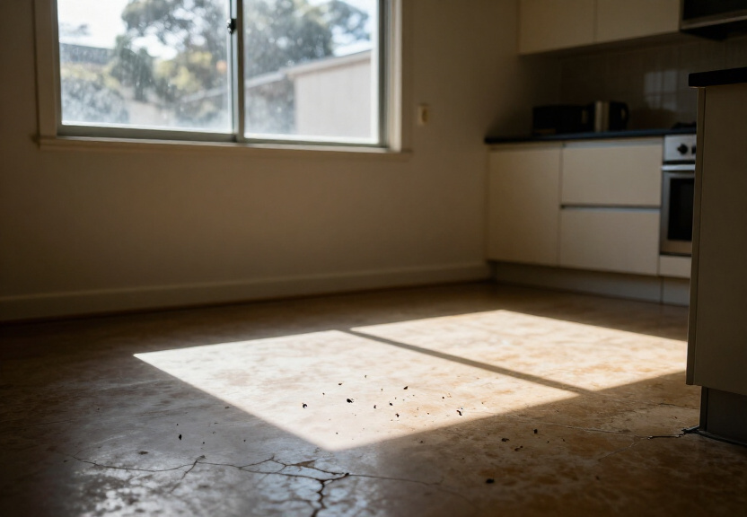 Ant trail in a Hornsby Heights kitchen before treatment